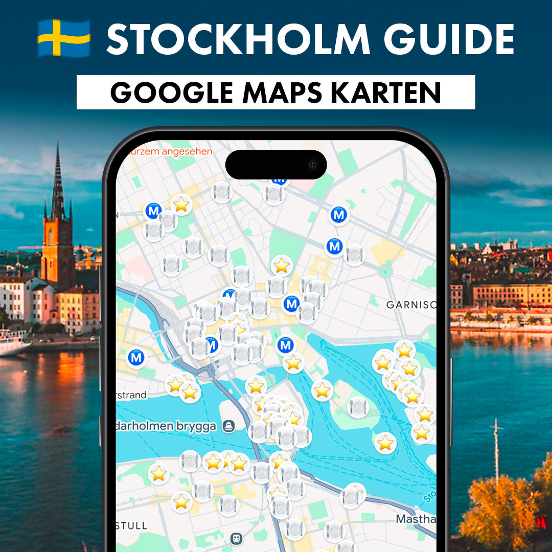 Stockholm Sehenswürdigkeiten Karte – 100+ Highlights in Google Maps mit 1 Klick