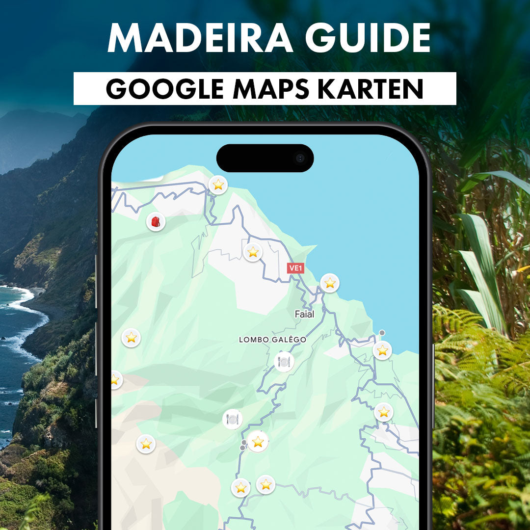 Madeira Guide: Google Maps Karte (App) mit Sehenswürdigkeiten, Essen, Wanderungen
