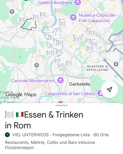Rom Sehenswürdigkeiten Karte – 100+ Highlights in Google Maps mit 1 Klick