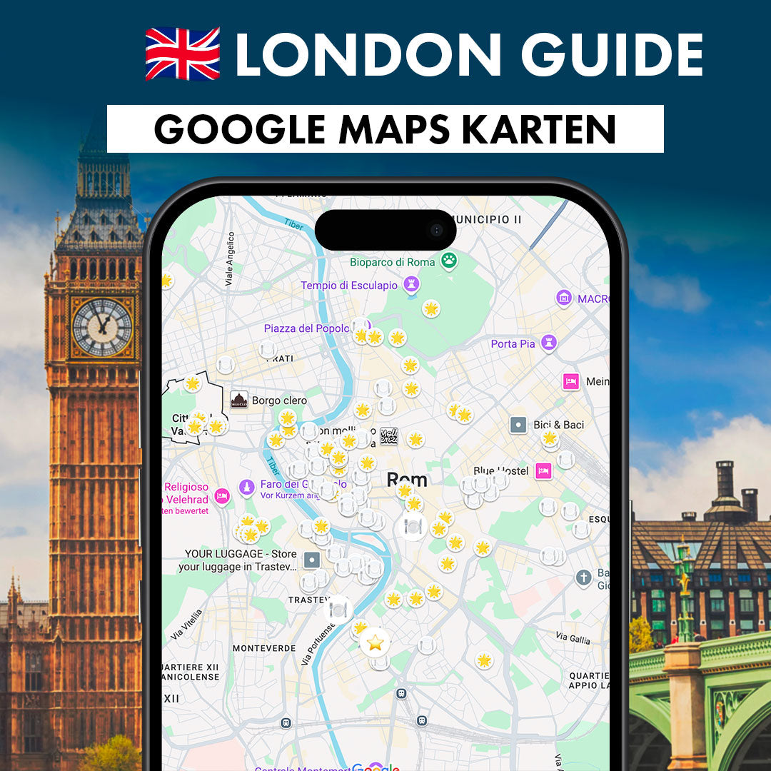 London Sehenswürdigkeiten Karte (Google Maps): Alle Highlights mit 1 ...