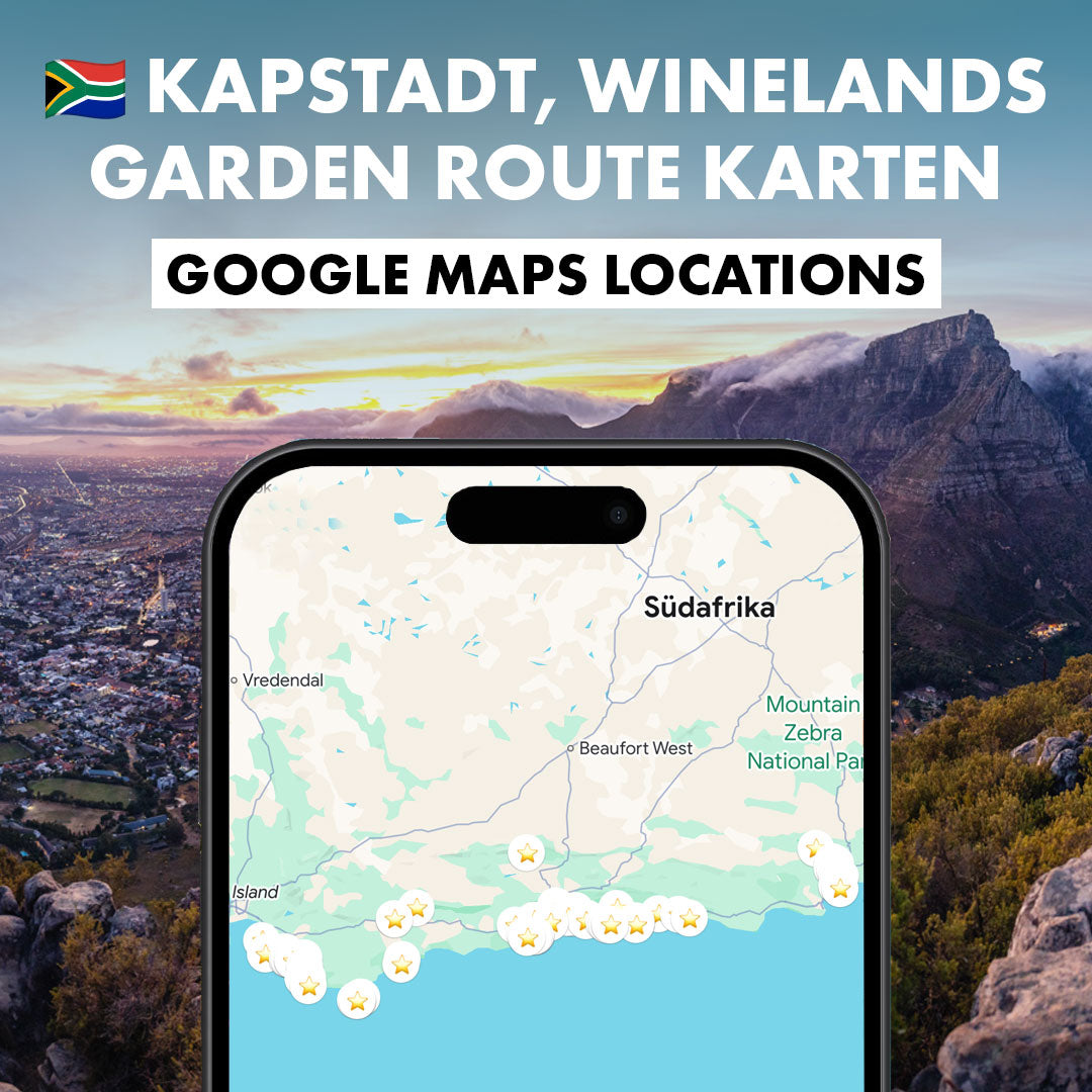 3 Karten im Südafrika Bundle: Kapstadt, Winelands & Garden Route